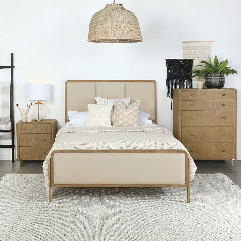 Benson - Eastern King Panel Bed - Sand