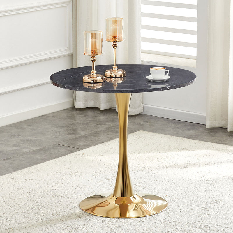 Round Dining Table With Thickened Top For Kitchen