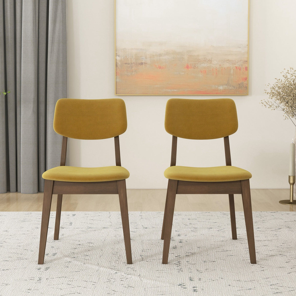 Carlos - Solid Back Side Chair (Set of 2)