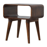 Minimalist Open Curved Nightstand