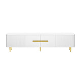 Minimalist TV Stand For TVs Up To 85", Modern Entertainment Center Media Console With 4 Spacious Cabinets For Living Room