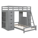 Bunk Bed With LED Light And USB Ports