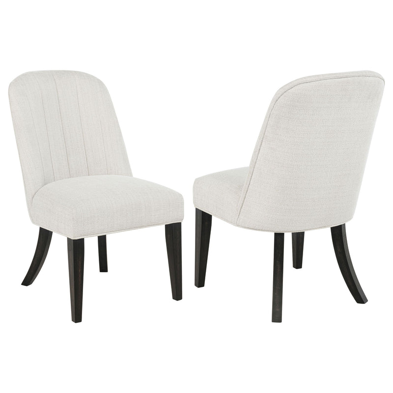 Bangor - Upholstered Dining Side Chair (Set of 2) - Black / Cream