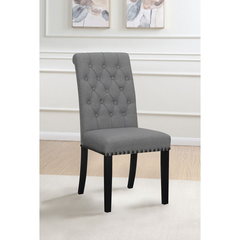 Tufted Rolled Backrest Side Chairs (Set of 2)