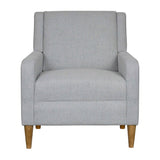Upholstered Accent Armchair - Light Gray
