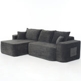 L-Shaped Sectional Sofa Couch With Chaise, Extra Deep Seats