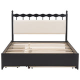 Storage Platform Bed With 2 Big Drawers & Trundle