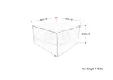 Sheffield - Handcrafted Square Pouf