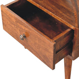 Dome Bedside Table - Brown