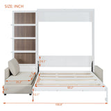 Murphy Bed With Sofa And Shelves