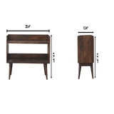 Nordic Storage Bench - Walnut