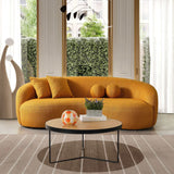 Drake - Japandi Style Curvy Boucle Sofa