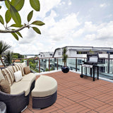 Wood Plastic Composite Deck Tiles, Sustainable Composite Decking Resist Rust, Water, Weather, Easy To Diy & Maintain