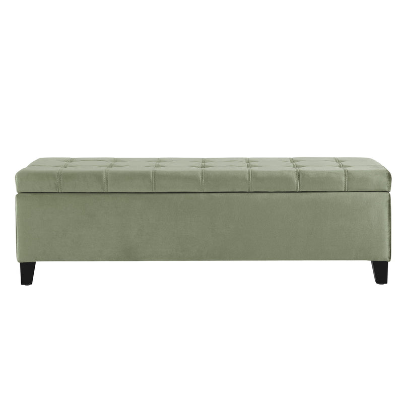 Wendover - Elegant Tufted Storage Bench With Lift-Up Top And Birch Wood Legs