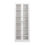 Industrial Metal Kitchen Pantry Cabinet With Adjustable Shelves - White