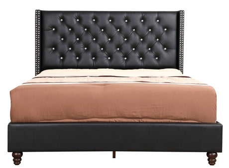 Full Upholstered Bed - Black