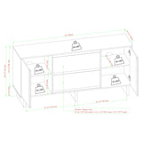 Scandi - Sideboard With Beveled Drawers
