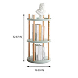 Storage Shelf, 360° Rotating Bookshelf, Bookcase With Large-Capacity Storage Space, Multifunctional Storage Rack, Compact Design For Living Room