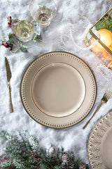 Plastic Charger Plate (Set of 8) - Cream