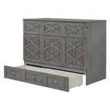 Murphy Bed With Large Drawers And USB Ports
