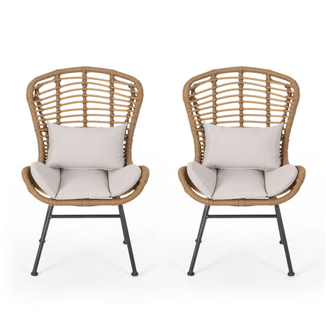 Calypso - Outdoor Chair With Water Resistance Cushion And Iron Frame