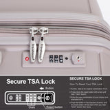 Expandable Hardshell Suitcase Double Spinner Wheels Luggage Sets
