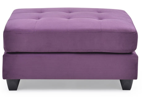 Vibrant Contemporary Ottoman - Purple