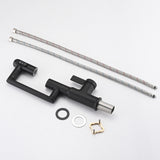 Bathroom Sink Faucet With Spray Function And Temperature Display, Anti Skid Switch, 360 Degree Rotary