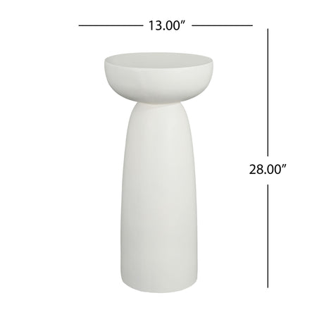 Magnesium Oxide Plant Stand - White