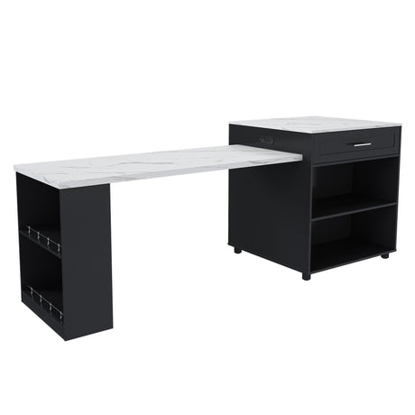 Expandable Kitchen Island With Power Outlet