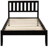 Platform Bed With Headboard, Footboard, Slat Support