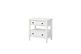Open Nightstand With 2 Drawers