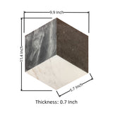 Hexagon Water Tiles For Floor And Wall (Set of 12)