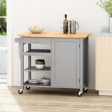 Contemporary Design Kitchen Cart With Wheels