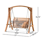 San Juan - Outdoor Swinging Loveseat With Support