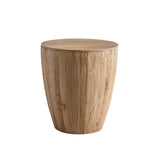 Vintage Style Barrel Coffee Table With Storage