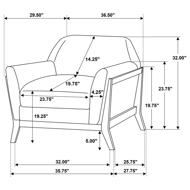 Caspian - Accent Chair - Gray