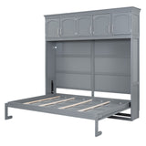 Murphy Modern Bed With Top Cabinets For Space Saving And Comfort