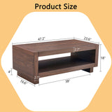 Modern Minimalist Rectangular Coffee Table