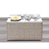 Comfortable Modern Patio Rattan Sectional Set With Cushions