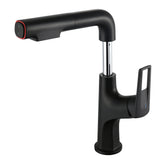 Pull Down Vessel Faucet With Lift Spout & Dual Spray Modes