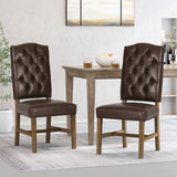 Elegant Dining Chair With Button Tufted Design