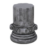 Outdoor End Table, Round Side Table For Patio And Garden - Antique Grey