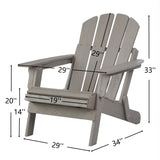Oversize Outdoor Folding Adirondack Chair - Gray