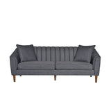 Contemporary 3 Seater Sofa With Plush Accents