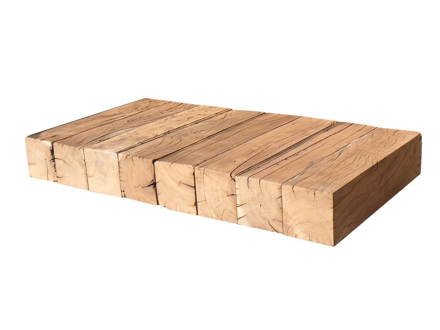 Ultramodern Low Laying Solid Wood Coffee Table