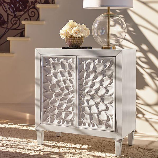 White 2-door Accent Cabinet