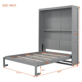 Murphy Wall Bed With Shelves, Space Saving
