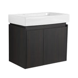 Modern Bathroom Vanity With Ceramic Basin, Wall Mounted Floating Sink Combo, Storage Cabinet