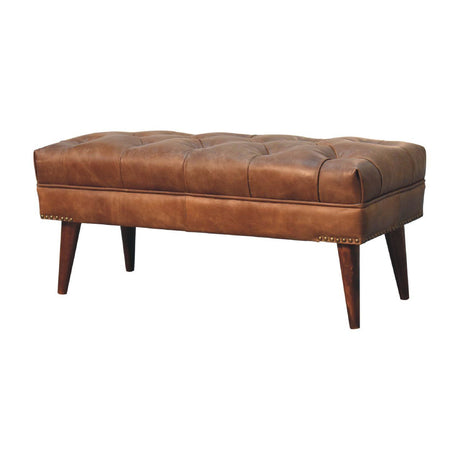 Harbour - Leather Bench - Brown
